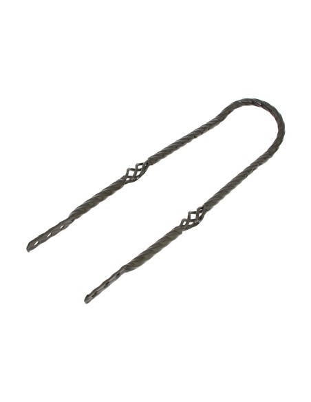 Twisted Square Cage Short Back 24 Sissy Bar Black.